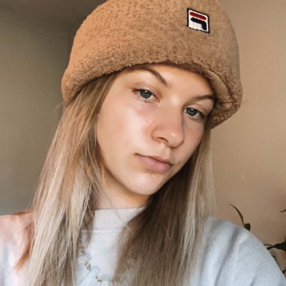 cute FILA beanie
